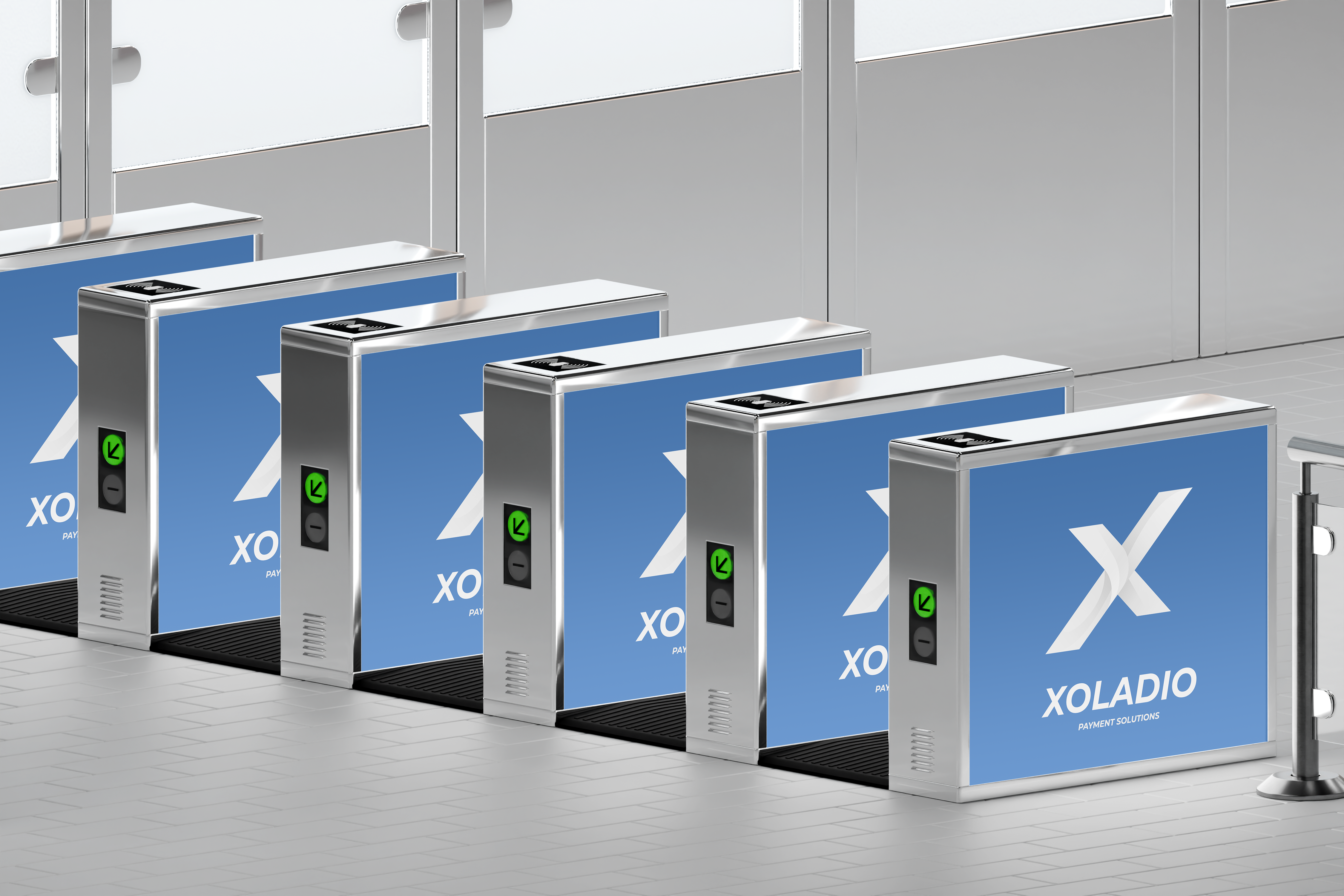 Ticket Scanner Gate Mockup
